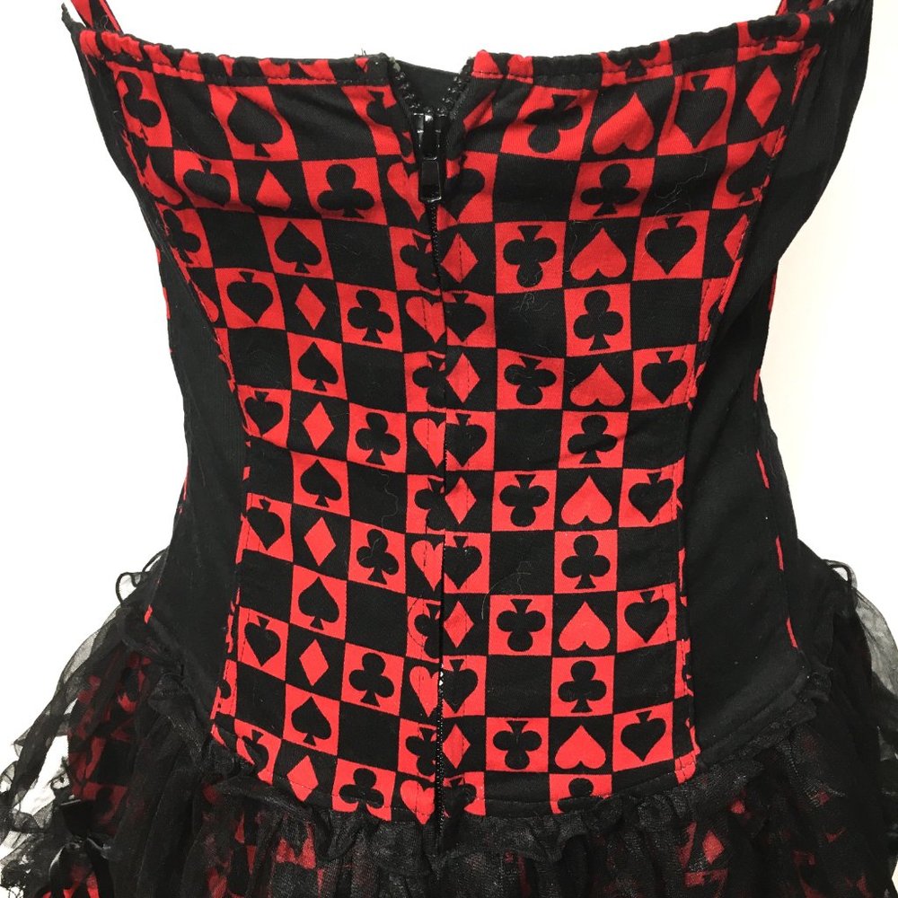 VTG TRIPP NYC Y2K Goth Corset Dress Layered Tutu Skirt LRG - Picture 7 of 16